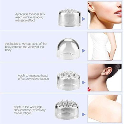 (Hàng Hot) MÁY MASSAGE mặt 4 đầu thay thế Loại Xịn (Tặng Kèm Pin 2A Sẵn)