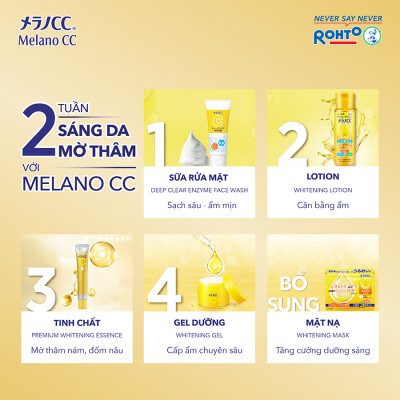 Tinh chất vitamin C dưỡng trắng, mờ thâm cao cấp Melano CC Premium Whitening Essence 20ml