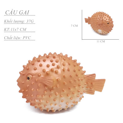 Bộ 6 đồ chơi sinh vật biển cổ đại, Tôm, Sam, Bạch tuộc, Bọ cạp biển khổng lồ mô hình giáo cụ dạy học cho bé