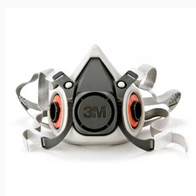 Mặt nạ 6100 kèm cặp phin lọc 6001 3M, lọc hơi hóa chất hữu cơ