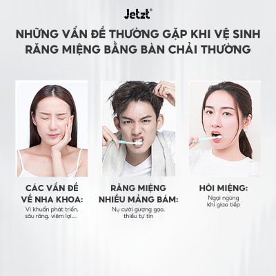 Bàn chải điện sóng siêu âm JETZT series, hàng chính hãng