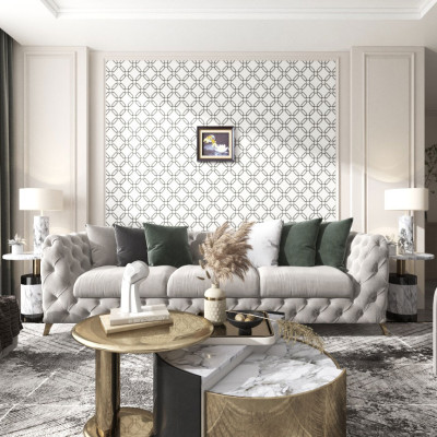 Quà mừng cưới: Tranh đôi cá vờn trăng mạ- vàng 24K