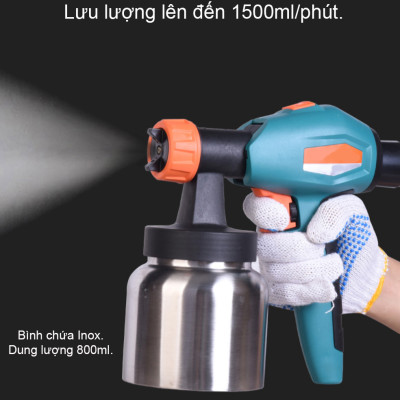 Máy phun sơn loại to, công suất mạnh 1200W - PA SG9620ST (Kèm bộ phụ kiện)