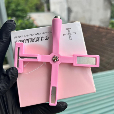 Nam Châm Mắt Mèo 5in1 Hình Chữ Thập Làm Nail, Nam Châm 5 Trong 1 Tạo Nhiều Hiệu Ứng Mắt Mèo Độc Đáo Cho Thợ Làm Nail