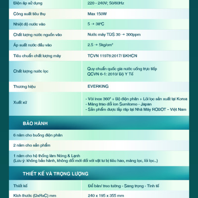 Máy Lọc Nước Điện Giải iON Kiềm EVERKING EK-75 - Hàng Chính Hãng