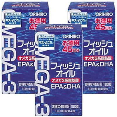 Thực Phẩm Chức Năng Dầu Cá Omega -3 Orihiro Nhật Bản