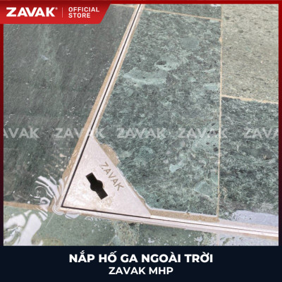 Nắp hố ga lát đá ZAVAK MHP-AA60 KT60x60cm/ lát đá 2cm/ inox 304