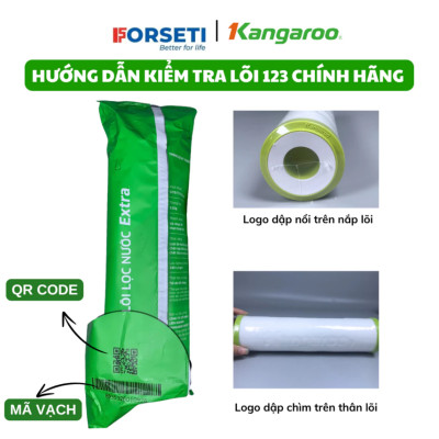 Combo bộ lọc thô Kangaroo lõi 123 dùng cho máy lọc nước Kangaroo - Hàng chính hãng