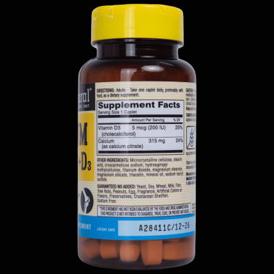 Viên uống Bổ sung canxi hữu cơ cho cơ thể Mason Natural Calcium Citrate + D3 – hộp 60 viên