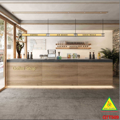 Bàn thu ngân, bàn lễ tân, bàn tính tiền bằng gỗ MDF QTT509- NỘI THẤT LẮP RÁP VIENDONGADV