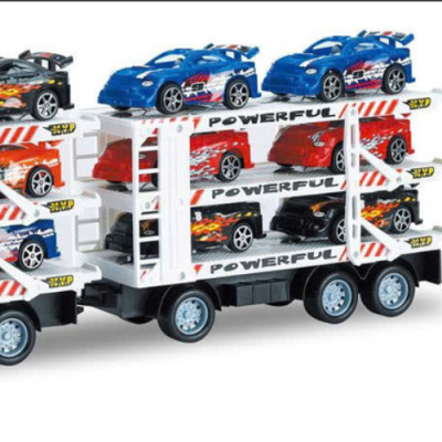 TOYSTAR - 666-200A Mô hình Xe tải chở 12 ô tô (KT 64x8x16.5cm)