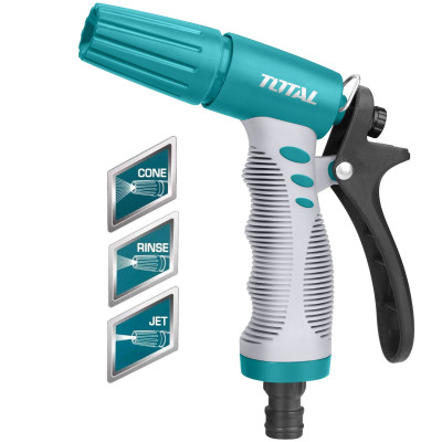 Đầu phun nước máy xịt rửa 3/4" chuyên dụng TOTAL THWS010301 - Rửa xe, tưới cây, nhiều chế độ rửa tiện lợi, bền bỉ, tay cằm chắc chắn