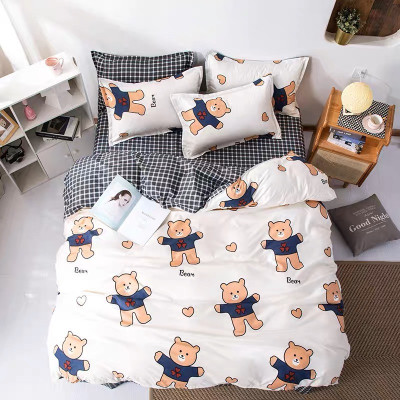 Bộ Vỏ Chăn ga gối Cotton poly Nhập ( 1 ga + 2 vỏ gối + 1 vỏ chăn) Siêu cute.