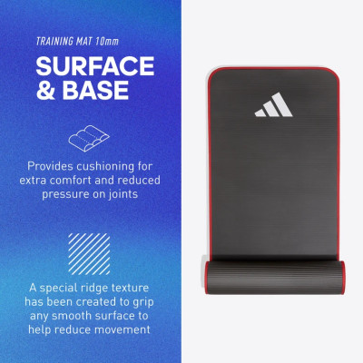 Thảm Tập Fitness, Gym Chính Hãng ADIDAS ADMT-12235 Training Mat - Cao Su NBR 10mm Độ Êm Cao