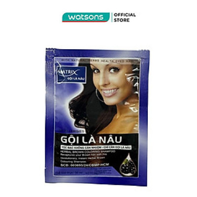 Dầu Gội Nhuộm Tóc Matrix Gội Là Nâu 30ml