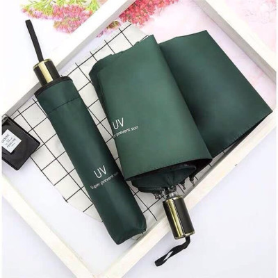 Ô Dù Chống Tia UV Chống Nắng Che Mưa Và Thanh Đỡ Bằng Hợp Kim Nhôm - Gấp Gọn Dễ Dàng- Hàng Chính Hãng MINIIN