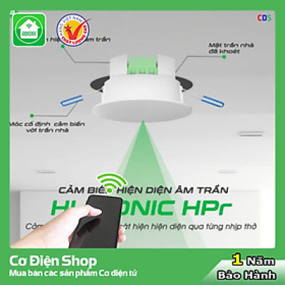 Cảm Biến Hiện Diện Hunonic HPR Âm Trần - Tự Động Hóa Mọi Không Gian - Tiết Kiệm Điện Tối Ưu