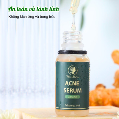 Bộ làm sạch da và tạm biệt mụn Wonmom ( 1 Sữa rửa mặt + 1 Serum mụn )