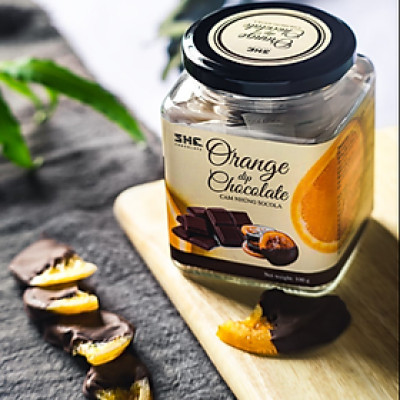 Trái cây nhúng socola 3 vị (Cam, Xoài, Kiwi) - Hũ thủy tinh - SHE Chocolate - Bổ sung năng lượng, đa dạng vị giác. Quà tặng sức khỏe, quà tặng người thân, dịp lễ, thích hợp ăn vặt