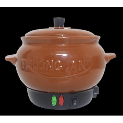 Nồi nấu nhanh NK07 nâu - Hàng chính hãng - Gốm sứ cao cấp  - Điện gia dụng