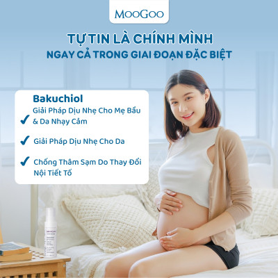 Serum bakuchiol (1%) thuần chay thay thế retinol cho da nhạy cảm giúp tăng sinh collagen MooGoo Úc