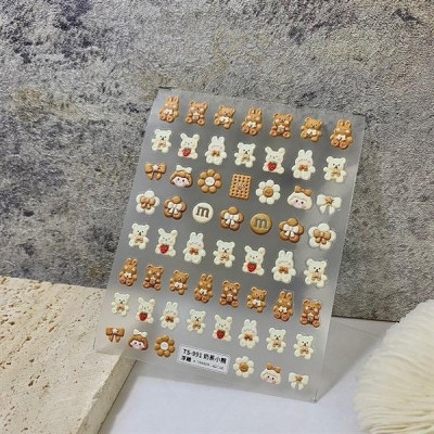 Sticker Dán Móng 5D Sticker Lụa Cao Cấp 5D Miếng Giấy Dán Móng Tay Làm Nail Nữ Women