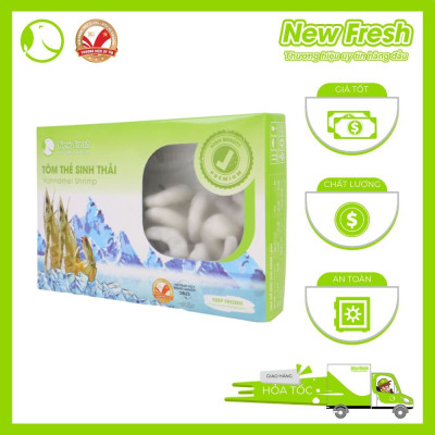  [GIAO NHANH HCM] Tôm Thẻ Sinh Thái Hữu Cơ Bóc Nõn Size Lớn - Hộp 500Gr