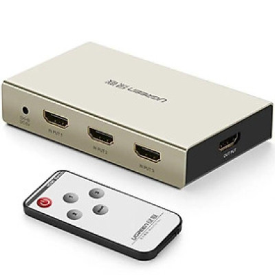 Ugreen UG4027840278TK Bộ gộp HDMI 3 vào 1 ra hỗ trợ 4K x 2K vỏ hộp kim cao cấp - HÀNG CHÍNH HÃNG