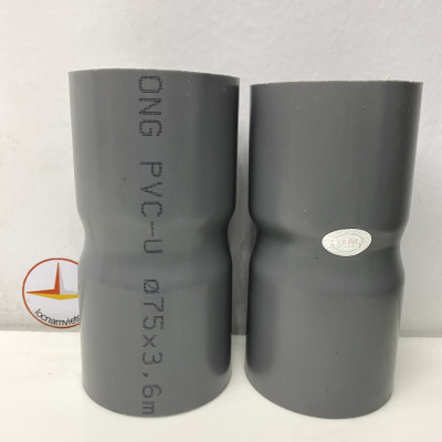 Nối 75 TC dày nhựa PVC Bình Minh (Plaint Socket)_N75TC