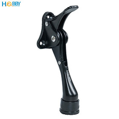 Chặn cửa móng ngựa một chiều có lẫy bật sơn đen Hobby home decor CMG3
