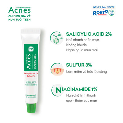 Gel chấm mụn đầu trắng và đầu đen Acnes Sealing Jell 18g