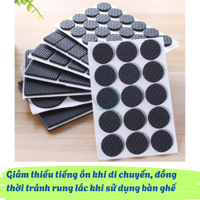 Bộ Lót Chân Nội Thất Đa Năng (48 Miếng) Miếng Lót Êm – Sàn Yên Tĩnh, Nhà Gọn Gàng Bộ Lót Chống Xước Siêu Bám – Chân Bàn Ghế “Không Làm Phiền” Chân Êm Sàn Mượt – Combo 48 Miếng Lót Nội Thất