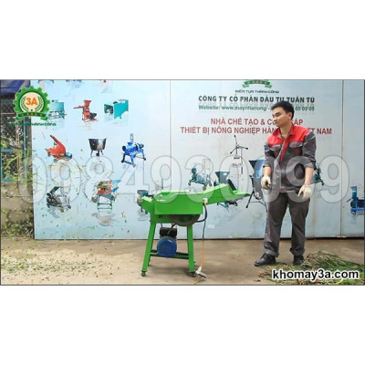 Máy băm cỏ voi, thân cây ngô 3A2,2Kw - Hàng chính hãng