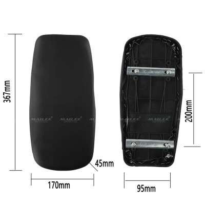 Đệm Ngồi Sau Xe Đạp Địa Hình DG-2120 Lớp đệm trong dày 3 cm, đệm mềm da PU (kích thước 37x17cm), Siết bằng Khung Thép, chống nước - Mai Lee