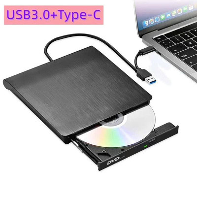 Ổ đĩa quang CD/DVD-RW cắm ngoài USB 3.0, Type-C cho Macbook, Laptop