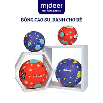 Bóng cao su, banh cho bé Mideer Playround Ball, Bóng hơi đồ chơi vận động cho bé 1,2,3,4 tuổi