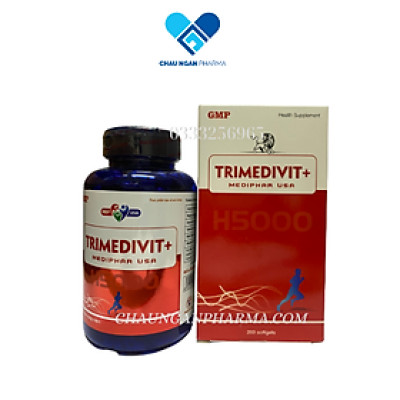 Trimedivit Mediphar Chai 200 viên - Bổ sung vitamin nhóm B - Hổ trợ giảm đau nhức thần kinh cơ