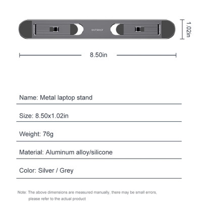 Giá đỡ laptop kệ đỡ máy tính tản nhiệt siêu mỏng gọn có 2 nấc độ cao - Hàng chính hãng