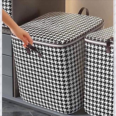 Túi Đựng Đồ Caro Trắng Đen – Đa Năng , Xếp Gọn, Tiện Dụng Cho Mọi Gia Đình