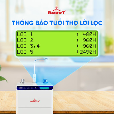 MÁY LỌC NƯỚC NÓNG THÔNG MINH LẠNH ROBOT UltraQC-6U - Hàng Chính Hãng