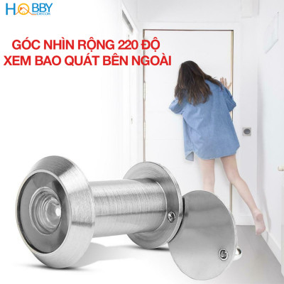 Mắt thần gắn cửa chống trộm góc rộng phi 28 Hobby Home Decor MT2