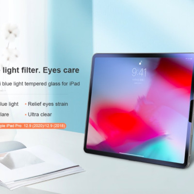 Miếng dán cường lực dành cho iPad Pro 11 / 11 2020 chống nắng, chống cận chính hãng Nillkin V+ Anti Blue 
