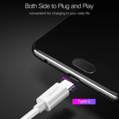 Ugreen UG40888US253TK 1M 5A màu Trắng Dây USB sang USB Type-C vỏ ABS - HÀNG CHÍNH HÃNG