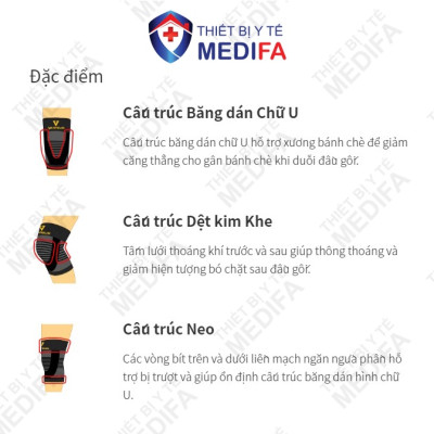 Băng Bảo Vệ Khớp Gối Bó Gối Vantelin Support Knee size M