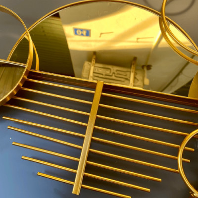 Đồng hồ treo tường A208 trang trí nghệ thuật kim trôi không gây tiếng động sang trọng hiện đại