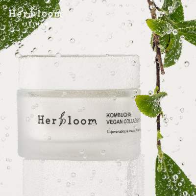 Kem Dưỡng Herbloom Thuần Chay Organic Kombucha Vegan Collagen Cream 60G
