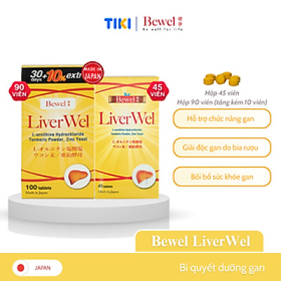 Thực phẩm chức năng dưỡng gan từ Nhật Bản Bewel Liverwel 