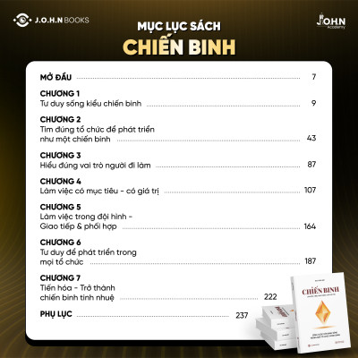 Sách Chiến Binh - Làm việc hiệu quả, nâng cao giá trị - Tác giả Mai Xuân Đạt