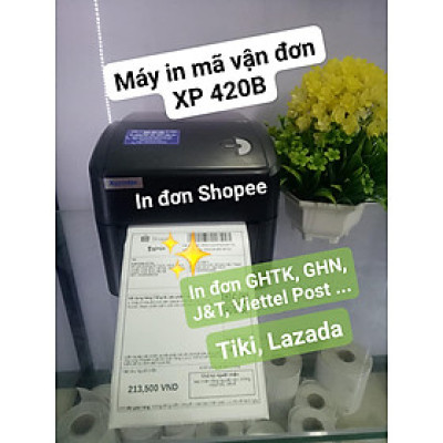 Máy in mã vạch Xprinter XP-420B - Hàng Chính Hãng