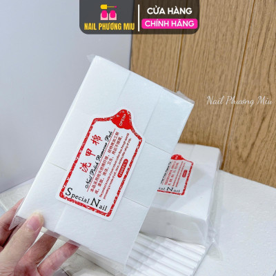 Combo 3 Túi Giấy Lau Gel Nail 1000 Tờ Cao Cấp Không Đổ Lông, Xịn Cứng Vệ Sinh Móng Làm Nail Tiện Lợi Nữ Women